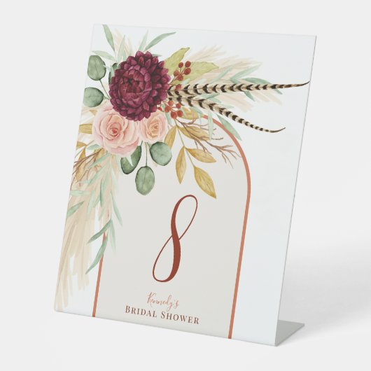 Rückgang der Liebe Rustikaler Boho Rostbrust Arlbl Sockelschild (Vorderseite)