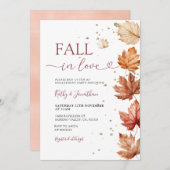 Rückgang der Liebe Rustikaler Herbst Verlassend Ve Einladung (Vorne/Hinten)