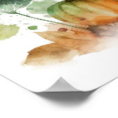 Rückgang der Liebe Rustikaler Kürbis Poster (Ecke)