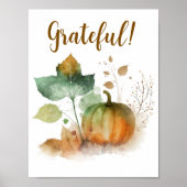 Rückgang der Liebe Rustikaler Kürbis Poster (Vorne)