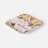 Rückgang der Liebe Rustikales Blumengebirge Brautp Pappteller (Gewinkelt)