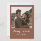 Rückgang der Liebe Rustikales Boho Pumpkin-Brautpa Einladung (Rückseite)