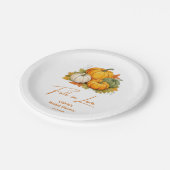 Rückgang der Liebe Rustikales Brautparty für den H Pappteller (Schrägansicht)