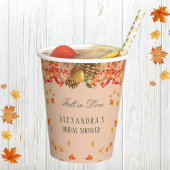 Rückgang der Liebe Rustikales Brautparty Herbst Pappbecher