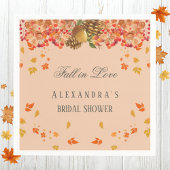 Rückgang der Liebe Rustikales Brautparty Herbst Serviette