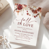 Rückgang der Liebe Rustikales Brautparty im Herbst Einladung