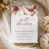 Rückgang der Liebe Rustikales Brautparty im Herbst Einladung