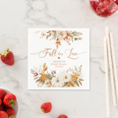 Rückgang der Liebe rustikales Brautparty Serviette (Beispiel)