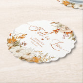 Rückgang der Liebe rustikales Brautparty Untersetzer (angewinkelt)