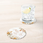 Rückgang der Liebe rustikales Brautparty Untersetzer (Vor Ort)