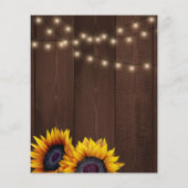 Rückgang der Liebe rustikales HAUSHALTSPLAN Brautp (Rückseite)