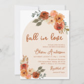 Rückgang der Liebe Rustikales Orangefarbenes Herbs Einladung (Vorderseite)