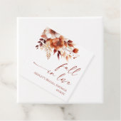 Rückgang der Liebe Rusty Burgund Blumenkohl Brautp Geschenkanhänger (Beispiel)