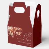 Rückgang der Liebe Rusty Burgund Blumenkohl Brautp Geschenkschachtel (Geöffnet)