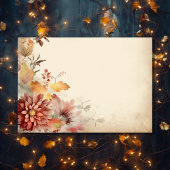 Rückgang der Liebe Schöne Blume Herbst Hochzeit im RSVP Karte