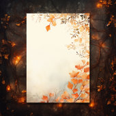 Rückgang der Liebe Schöne Herbst Blätter Hochzeit RSVP Karte