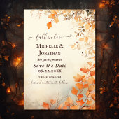 Rückgang der Liebe Schöne Herbst Blätter Hochzeit  Save The Date