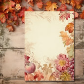 Rückgang der Liebe Schöne Herbst Vintage Hochzeit Einladung