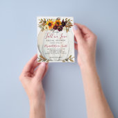 Rückgang der Liebe Sonnenblumen Red Pumpkin Brautp Flyer (Gruppe)