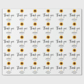 Rückgang der Liebe Sonnenblumendusche Geschenkpapier (Flach)