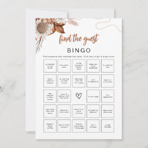Rückgang der Liebe Suchen Sie das Guest Bingo-Br Einladung