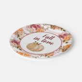 Rückgang der Liebe Teller Pumpkin Brautparty (Schrägansicht)