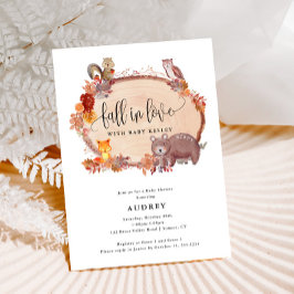 Rückgang der Liebe von Waldtieren, rustikale Kinde Einladung