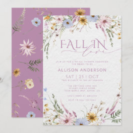 Rückgang der Liebe Wasserfarbe Bridal Dusche Einla Einladung