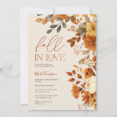 Rückgang der Liebe Wasserfarbe Rustikales Erd-Brau Einladung (Vorderseite)