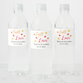 Rückgang der Liebe Wasserflaschenetikett
