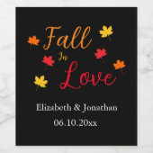 Rückgang der Liebe Weinetikett (Einzelnes Label)