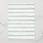 Rückgang der Liebe Weißes Pumpkin-Brautparty Folieneinladung (Rückseite)