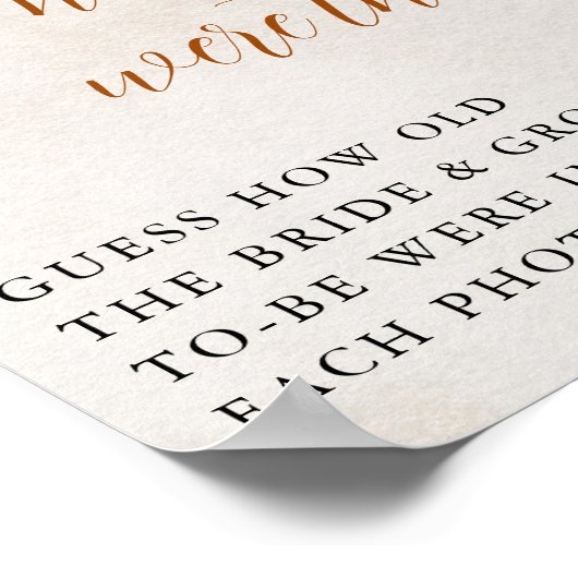 Rückgang der Liebe | Wie alt waren sie Brautparty? Poster (Ecke)