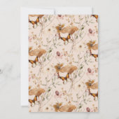 Rückgang der Liebe Wildblume Brautdusche Einladung (Rückseite)