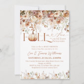 Rückgang der Liebe Wildblume Rustikale Babydusche Einladung (Vorderseite)