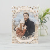 Rückgang der neutralen Herbsthochzeit in der Liebe Save The Date (Stehend Vorderseite)