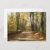 Rückgang der Postkarte des Landes (Vorne/Hinten)