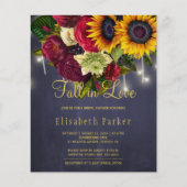 Rückgang der Sonnenblumen-Rose Liebe HAUSHALTSPLAN (Vorderseite)