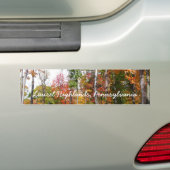 Rückgang der waldfarbenen Herbstfotografie Autoaufkleber (Auf Auto)