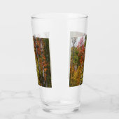 Rückgang der waldfarbenen Herbstfotografie Glas (Links)