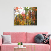 Rückgang der waldfarbenen Herbstfotografie Leinwanddruck (Insitu (Wohnzimmer))