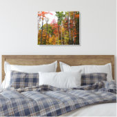 Rückgang der waldfarbenen Herbstfotografie Leinwanddruck (Insitu (Schlafzimmer))