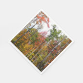 Rückgang der waldfarbenen Herbstfotografie Serviette (Ecke)