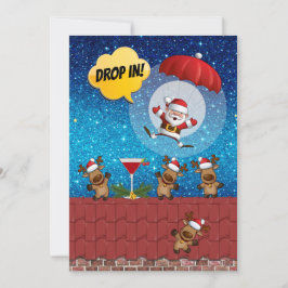 Rückgang der Weihnachtseinladung Einladung