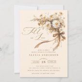 Rückgang des Blumenkohls in der Liebe Brautparty Einladung (Vorderseite)