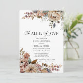 Rückgang des Blumenkohls in der Liebe Brautparty Einladung (Stehend Vorderseite)