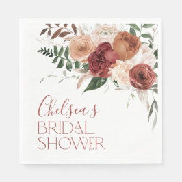 Rückgang des Blumenkohls in der Liebe Brautparty Serviette