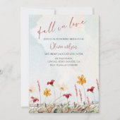 Rückgang des Brautparty der Liebe - Blätter und ru Einladung (Vorderseite)