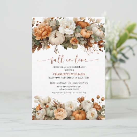 Rückgang des Brautparty der Liebe Einladung (Stehend Vorderseite)