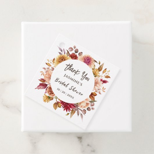 Rückgang des Brautparty der Liebe | Herbst Geschenkanhänger (Beispiel)